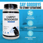 NonScents Carpet & Rug Odor Eliminator - Smell Neutalizer for Pets - 1 Pack | 14 ounce, Safe and Fragrance-free pet carpet deodorizer, For Cat & Dog, Removed Pet Urine odors, Fresh scent powder