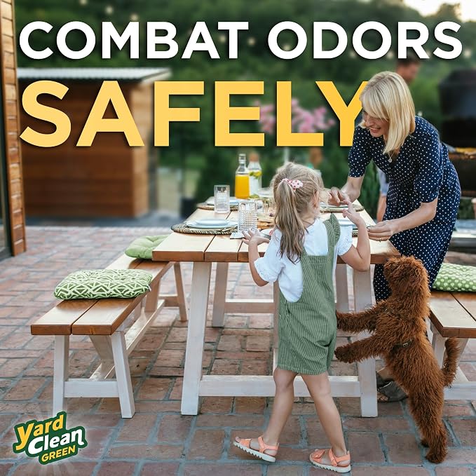 Urine OFF Yard Clean Green Yard and Kennel Odor Eliminator | Cat & Dog Odor Eliminator | Earth Friendly (1 Gallon)
