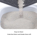 unipaws Cat Litter Trapping Mat, Litter Box Scatter Control Pad | Litter Free Floors and Urine Waterproof, Gentle on Paws, No Phthalate