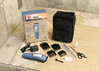 Andis 561125 Dr. Pol Easy Clip Cordless II Clipper Kit, Titanium, Blue | Adjustable 0.8mm/1.6mm/2.4mm blade, lightweight cord/cordless dog grooming kit, 11-piece