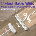 DELOMO 14.17” Large Lint Roller Refills, 4 Packs, 200 Extra Sticky Sheets | Sticky Roller Refills, Easy Tear Sheets, Compatible Only with DELOMO 14.17” Lint Roller, Floors, Carpets, Couches, Pet Hair