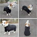 Lovelonglong Waterproof Dog Raincoat – 5-Leg Full Body Dog Rain Suit with Reflective Strips & Leash Opening, Outdoor Dog Jacket for Rainy Weather