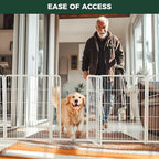 FXW Homeplus Indoor Dog Playpen, 40" H, 16 Panels, for Medium & Large Dogs | Stress-free play, Heavy-duty, Semi-open design, Easy setup, Threshold-free gate, Expandable, Patented