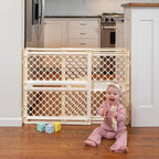 Toddleroo by North States - Supergate Ergo Baby Gate: Plastic Baby Gate for Stairs & Doorways - Adjustable Indoor Safety Gate - Made in USA - 26 to 42 Inches Wide - 26 Inches Tall - Ivory