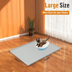 Silicone Cat Litter Box Mat 24"x 17" Extra Large Cat Rubber Mat | Cat Mat for Litter Box, Non-Slip, Waterproof Cat Litter Trapping Mat with Raised Edge, Kitty Litter Mat for Floor, Easy Clean