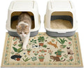 Unicorn Catcher 33"x22" Cat Litter Mat Non-Slip Washable Litter Box Mat | High-Density PVC Litter Catcher Mat Efficiently Traps Scattered Litter From Paws To Keep Floors Clean