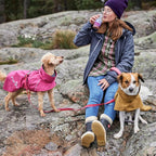 Hurtta Monsoon Coat II ECO, Wet Weather Dog Raincoat Coat, Ruby, 14 in