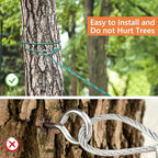 XiaZ Dog Tie Out Cable for Camping, 75ft Portable Overhead Trolley System for Dogs up to 200lbs，Dog Lead for Yard, Camping, Parks, Outdoor Events,5 min Set-up