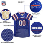 Pets First Buffalo Bills Dog Jersey, X-Large, Buffalo Bills Colors, Poly-mesh and Satin, Pull On, NFL Jerseys, Unisex, Breathable, for All Breed Sizes