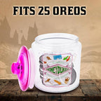 Silver Buffalo Harry Potter Hogsmeade Honeydukes Sweets, Glass Jar with Lid | Wizarding Treats, Cookie Snack Candy, Small Size