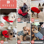KYEESE Dog Sweater Turtleneck Thick Knit Pullover for Cold Weather | Stretchy Fit, Lightweight & Warm, Cozy Knit Comfort, Classic Plaid Design, Gentle on Sensitive Skin, Comfortable Daily Wear