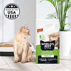 World's Best Cat Litter, Comfort Care, Unscented, Odor Control, 15 lb Bag | Gentle odor control for sensitive cats and lasts 2x longer; natural corn litter, quick clumping, flushable, 99% dust free