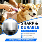 Size 3/4HT Detachable Pet Grooming Clipper Blade with Steel Cutter, 3/4 Inch (19 mm) Cut Length, Black, Compatible with Andis, Oster A5, Wahl KM10, 1 Pack