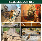FXW Dog Gate, Extra Wide Adjustable for Openings Up to 55", 40" H | Flexible Space Control, Easy Walk-Through Access, 1 Panel + 1 Gate, For Medium & Large Dogs, Garage Use