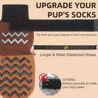 Dog Socks Shoes for Hot Pavement to Prevent Licking Paws, Summer Anti Slip Pet Booties with Grip Traction Control for Hardwood Floors, Grippy Boots & Paw Protectors for Small Medium Large Senior Dogs