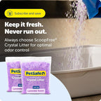 PetSafe ScoopFree Premium Crystal Litter, Lavender Scent, 4.3Lb Bag, 2 Pack