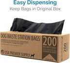 Dog Poop Bags Bulk - Dog Waste Station Refills (40 Boxed Rolls, 8000 Total) - Great Value, Doggie Poop Bags - Leak-Proof, Strong, Durable & Thick - Approved to Fit Any Commercial Dispenser