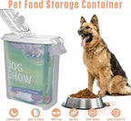 Buddeez Airtight Rolling Pet Food Storage Container, Bird Seed, 50 Quart | For dog food, cat food or bird seed, Rolling bin for easier movement