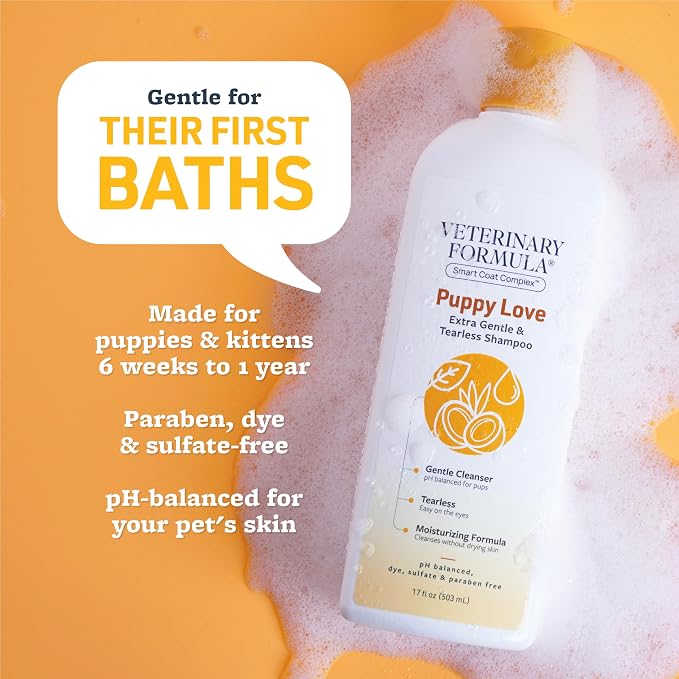 Veterinary Formula Puppy Love Tearless Shampoo for Dogs, 17oz