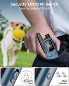 Shock Collar for 2 Dogs - 4200FT Dog Training Collar with Remote IPX7 Waterproof Electric Collar with 4 Training Modes, Security Lock E-Collar for Large Medium Small Breeds(Teal Blue)