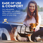 Dog Life Jacket — Premium Swim Vest with SafeChin Anti-Choke Collar | PAWS Aboard Nautical Dog | RapidLift Rescue Handle, D-Ring, Reflective Trim | Boating, Kayaking, Pool | Small (15–25 lbs)