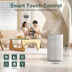 Air Purifiers for Bedroom Home up to 1350 ft² - Vniup H14 True Room Air Purifiers for Bedroom, with Fragrance Function Sleep Mode& Light Mode Air Cleaner for Pet Dander Odor Dust Smoke