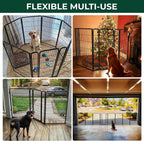 FXW Dog Gate, Extra Wide Adjustable for Openings Up to 55", 45" H | Flexible Space Control, Easy Walk-Through Access, 1 Panel + 1 Gate, For Large Dogs, Garage Use