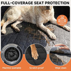 Snagle Paw Dog Car Seat Cover & Back Seat Extender,31"Super High Pet Barrier with Anti-Slip Hard Bottom Hammock Holds 440lbs,Water-Resistant Car Seat Protector for SUV,Trucks,Easy-Clean,Patent Pending
