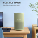 FULMINARE Air Purifiers for Home Bedroom H13 HEPA Air Filter | 360° Intake for Pet Hair, Smoke, Odors , 3 Speeds, Timer, 24dB, Small Mini Air Purifier with Night Light, Sage Green