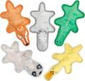 No Stuffing Dog Toys, Tough Durable Plush Chew Toy for Boredom and Teething, Squeaky Dog Toys for Small Medium Large Dogs to Keep Them Busy (5 Pack)