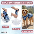 Dog Cooling Vest, 2-Layer Microfiber Cooling Jacket, Pink, M | Longer cooling duration, balanced comfort, UV protection, soft double-layer microfiber fabric, sizes to suit most dogs