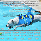 Fragralley Shark Dog Life Jacket, High Buoyancy with Tear-Resistant Nylon, Dog Float Vest for Swimming and Boating, Pet Life Preserver for Small Medium Large Dogs (PFD)