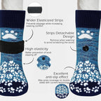 EXPAWLORER Anti-Slip Dog Socks-Double Sides Grips Traction Control on Hardwood Floor,Dog Shoes for Hot/Cold Pavement,Best Paw Protector,Prevents Licking,for Puppy Small Medium Large Senior Dogs