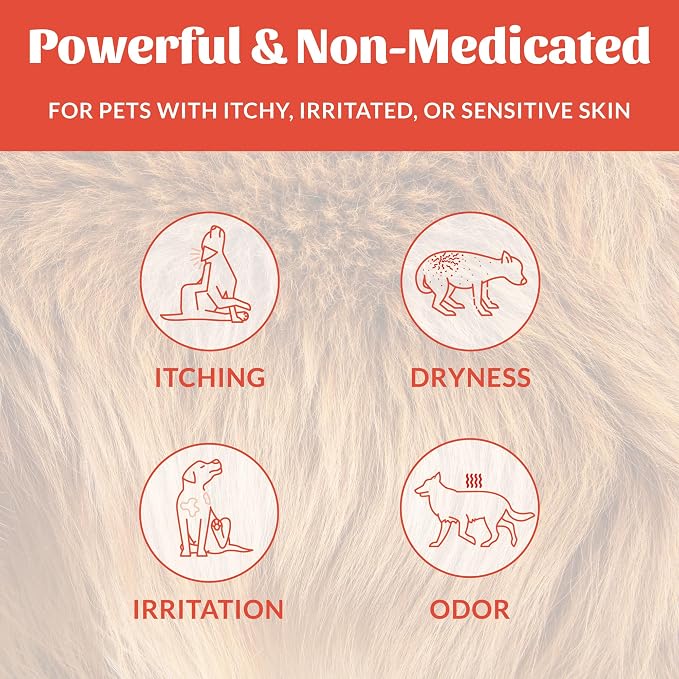 SKOUT'S HONOR Probiotic Itch Relief Spray for Dogs, 8 oz, 2-Pack | Natural, Vegan, Non-Medicated Microbiome-Friendly Formula for Long-Lasting Relief, with Soothing Aloe and Avocado Oil