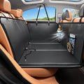 HOB4U Back Seat Extender for Dogs, Hard Bottom Dog Car Seat Cover | 100% Waterproof PU Leather, Scratch Proof and Anti Slip Dog Hammock for Cars and SUVs, Holds 400 lbs