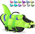 Fragralley Shark Fin Dog Life Jacket, High Buoyancy with Tear-Resistant Nylon of Dog Swim Vest, Pet Life Preserver for Small Medium Large Dogs, Puppy Float Vest for Swimming and Boating