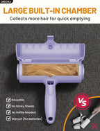 Pet Hair Remover Roller, Reusable Lint Roller for Dog and Cat Hair | Portable Pet Hair Roller with Large Fur Bin for Couches, Bedding, Car, Rugs & Furniture, No Refills or Batteries, Pet Homes