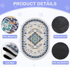 Bienbee Cat Litter Mat, 33" x 22" Dense Trapping Mesh for Litter Boxes | Litter Box Mat with PVC Mesh, Waterproof &Urineproof, Non-Slip Grip, Soft On Kitty Paws and Easy to Clean to Protect Floor