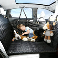 Dog Car Seat Cover, 600D Heavy Duty Waterproof Pet Back Seat Extender with Hard Bottom, Nonslip Scratch Proof Dog Hammock, Machine Washable Car Protector for Cars Trucks SUVs