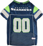 Pets First NFL Seattle Seahawks Dog Jersey, Size X-Small, Football Shirt Costume for Pet, Dog Sports T-Shirt, NFL Team Clothing for Cats, Licensed Pet Apparel Available in 7 Sizes and 32 Teams