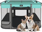 Paw Ballet Foldable Pet Kitten Playpen, Waterproof Portable Dog Cat Playpen Kennel Tent for Small Cat Dog, Retractable Shade Cover with Free Carrying Case, Indoor Outdoor Use for Small Animals.