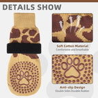 KOOLTAIL Dog Socks for Hot/Cold Pavement to Prevent Licking Paws,Dog Boots&Paw Protector for Hardwood Floors Anti Slip,Traction Control No Twist Grip Booties for Small Medium Large Senior Dogs L