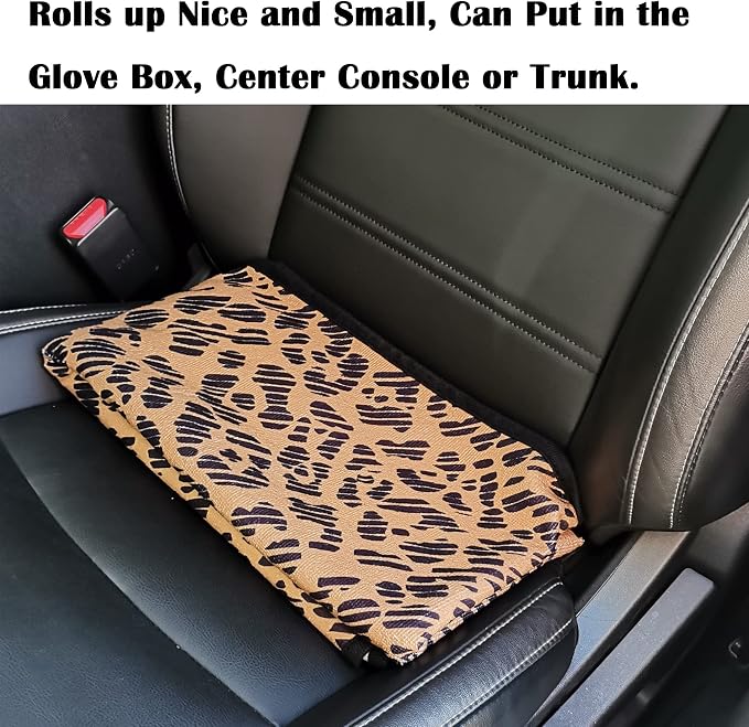 Car Seat Cover Protector Front Seats,for Gym Workout,Running,Swimming,Beach and Hiking,Waterproof Sweat Towel Bucket Seat Covers for Cars SUV Trucks (Leopard, 1Pcs)