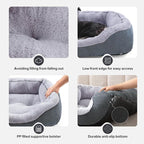 INVENHO Small Dog Bed Washable Orthopedic Calming Warming Durable Pet Bed with Anti-Slip Bottom