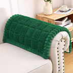 Smiry Couch Cover for Dogs, Non Slip Fuzzy Pet Sofa Arm Covers Washable | Sofa Slipcovers for Armrest & Backrest, Soft Thick Furniture Protector for Cats Dogs, Against Fur, Dirt (27.6"x27.6")