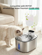 5 Pack Replacement Filters for YL40F PRO Cat Water Fountain, 6-Layer Filtration, Compatible with YL40F PRO 4L Wireless Pet Water Fountain (5 Set Filters)