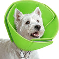 AOFITEE Dog Cones for Medium Dogs, Soft Dog Cone Collar After Surgery, Adjustable Cone for Dogs to Stop Licking, Breathable Pet E-Collar Alternative for Wound Healing(Green,Medium)