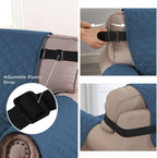 H.VERSAILTEX Water Repellent Sofa Cover Couch Cover Sofa Slipcover for Dogs Couch Protector Reversible Sofa Slipcover for 3 Cushion Couch Furniture Protector for Pets(Sofa, Dark Blue/Beige)