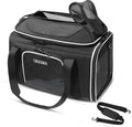 Petskd Top-Expandable Small Pet Carrier 18"x11"x11" Airline Approved | for Delta/American/United Airlines, Lockable Safety Zippers and Anti-Scratch Mesh, Soft-Sided, Pets Under 10 Lbs, Black