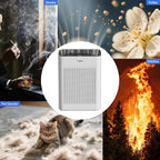 Purifier for Home Large Room Bedroom with HEPA Washable Pre-Filter | Up to 3000 Sq Ft Coverage, Dual-Sided Air Intake, PM2.5 Sensor, Quiet Sleep Mode, Removes Smoke, Dust, Pet Dander & Allergens